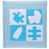 Dětské fotoalbum Baby puzzle modré