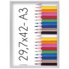 Rámik Polaris biely 29,7x42 - A3