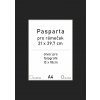Pasparta černá 21x29,7 - A4