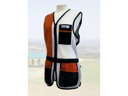 chaleco ste negro red blanca piel marron