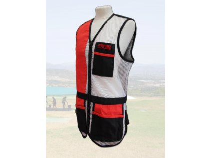 chaleco ste negro red blanca piel roja