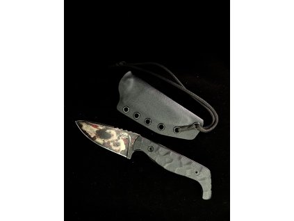 Nůž s pevnou čepelí - GZ Custom Blades - Kingpin "CUSTOM" - POSTAPO/G10 Black rukojeť