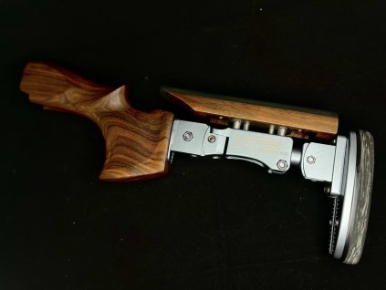 Stavitelná pažba STE PRO - Technical stock - Šedá/Gray - lícnice poloviční EVA pěna.