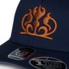 Blue white Cap orange fleurLogo