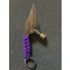 2719 4 nuz s pevnou cepeli gz custom blades wolfteeth mk6 gr5 titan hardended tactical purple wrap rukojet
