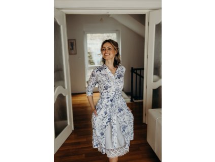 Košilové šaty po kolena ZAKÁZKA