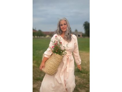 Šaty Provence, s páskem