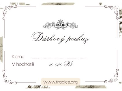 Dárkový poukaz 10 000