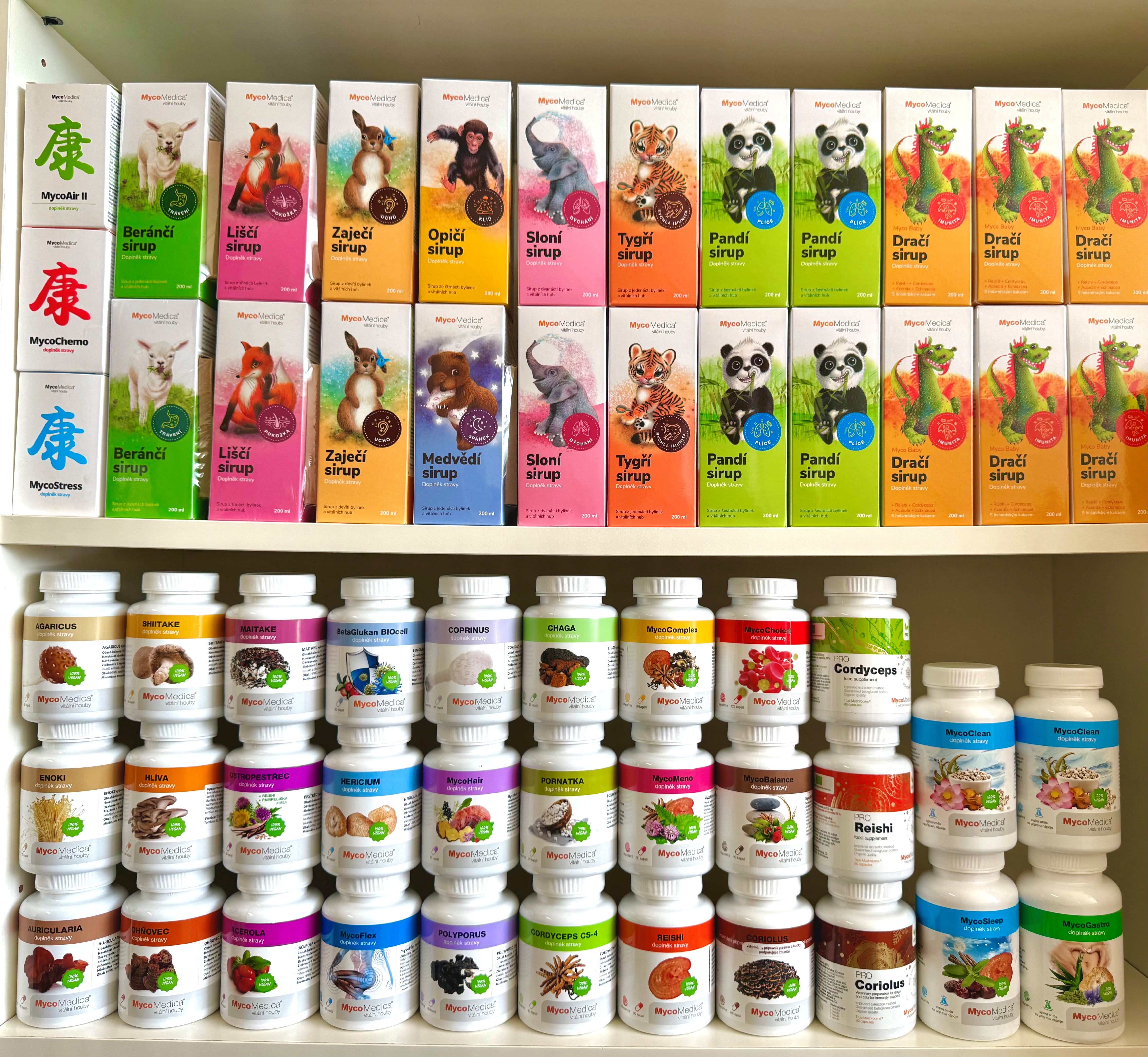 Medicinálne huby a sirupy