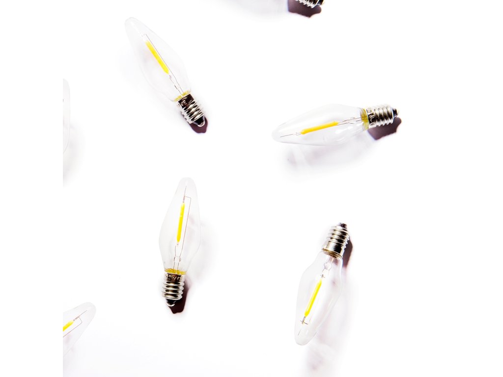 LED FILAMENT FELICIA čirá žárovka 14V/0,2W, balení 64 ks