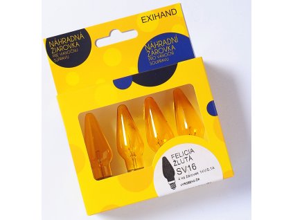 Box of 4 yellow Felicia bulbs 14V/0.1A