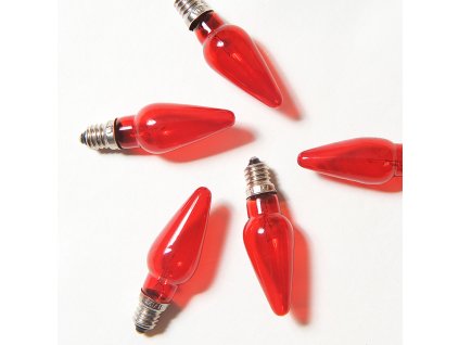 Schachtel mit 64 Glühbirnen Felicia rot 14V/0,1A