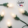 Christmas lights Cone white TV-12, 12 bulbs 20V/0,1A