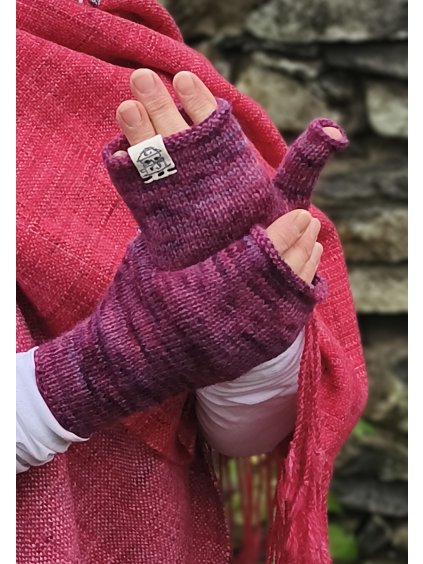 Rukavice bezprstové "Ovečkové..."