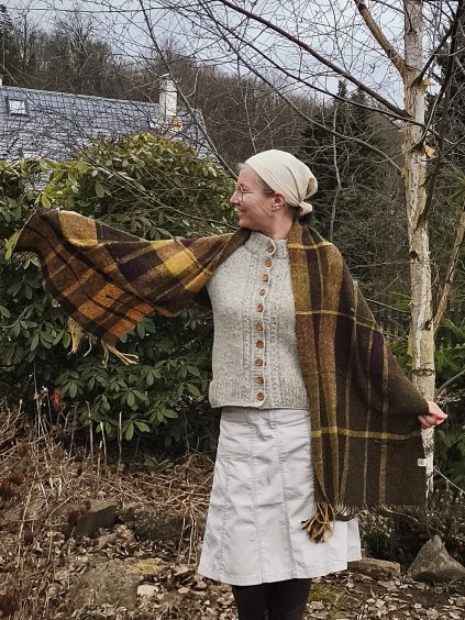 Šála / pléd "Tajemná zákoutí..."