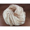 Příze ručně předená (ovčí vlna + mohér) -  přírodní