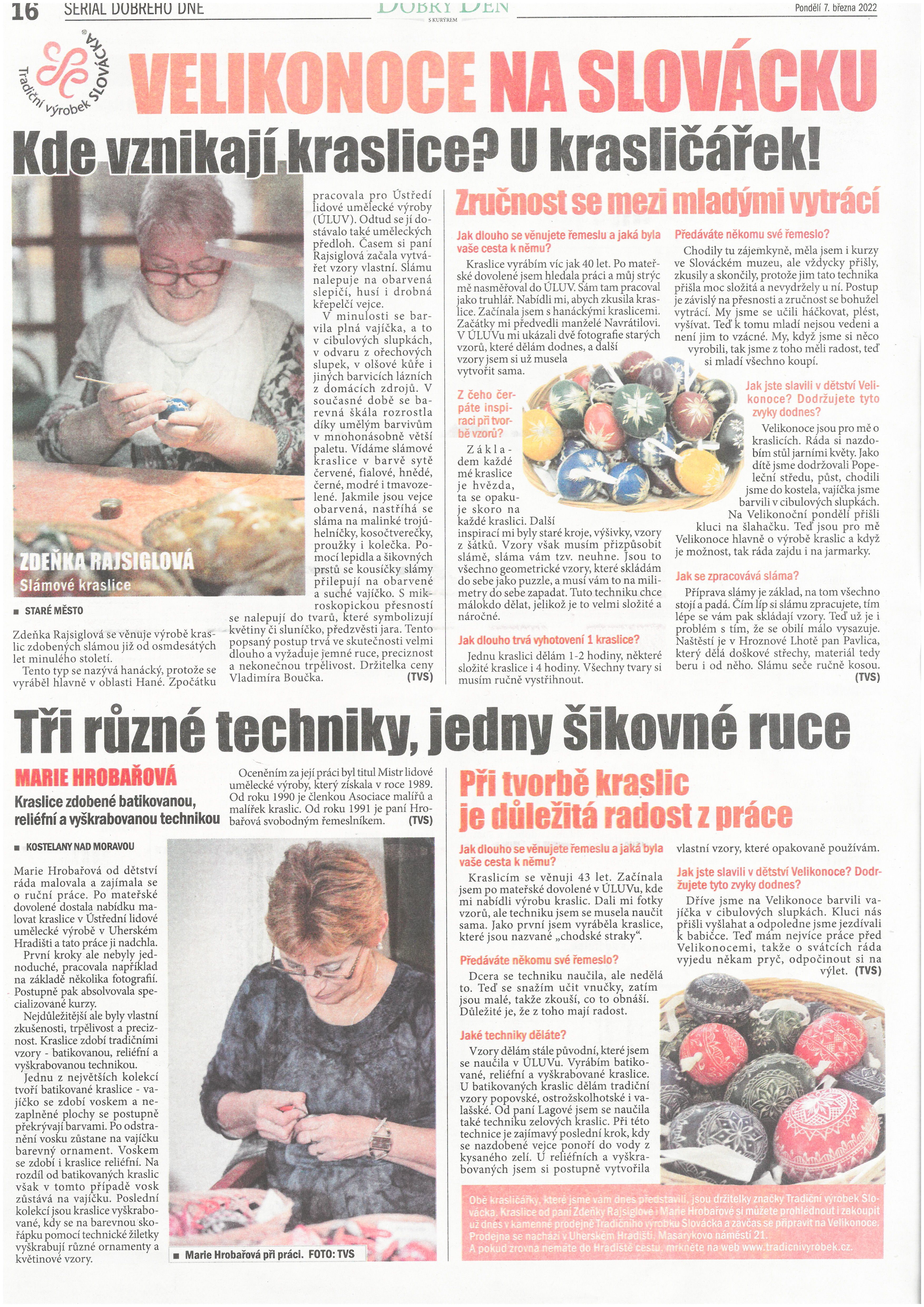 1. díl seriálu Velikonoce na Slovácku