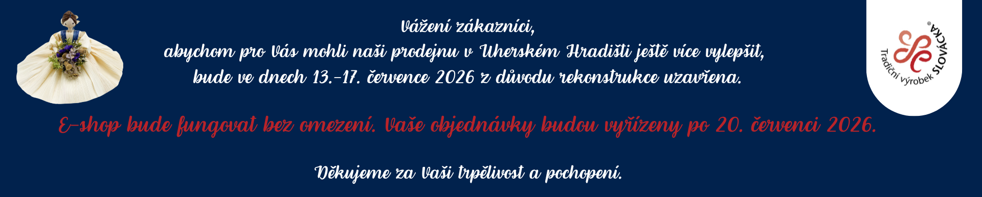 Odstávka prodejny