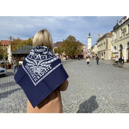 Šátek 100 cm x 100 cm - výročí města Uherské Hradiště