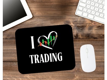 cerna podlozka pod mys i love trading