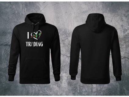 cerna tradingova mikina i love trading
