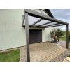 HLINÍKOVÁ PERGOLA S POLYKARBONÁTEM, ANTRACIT RAL 7016