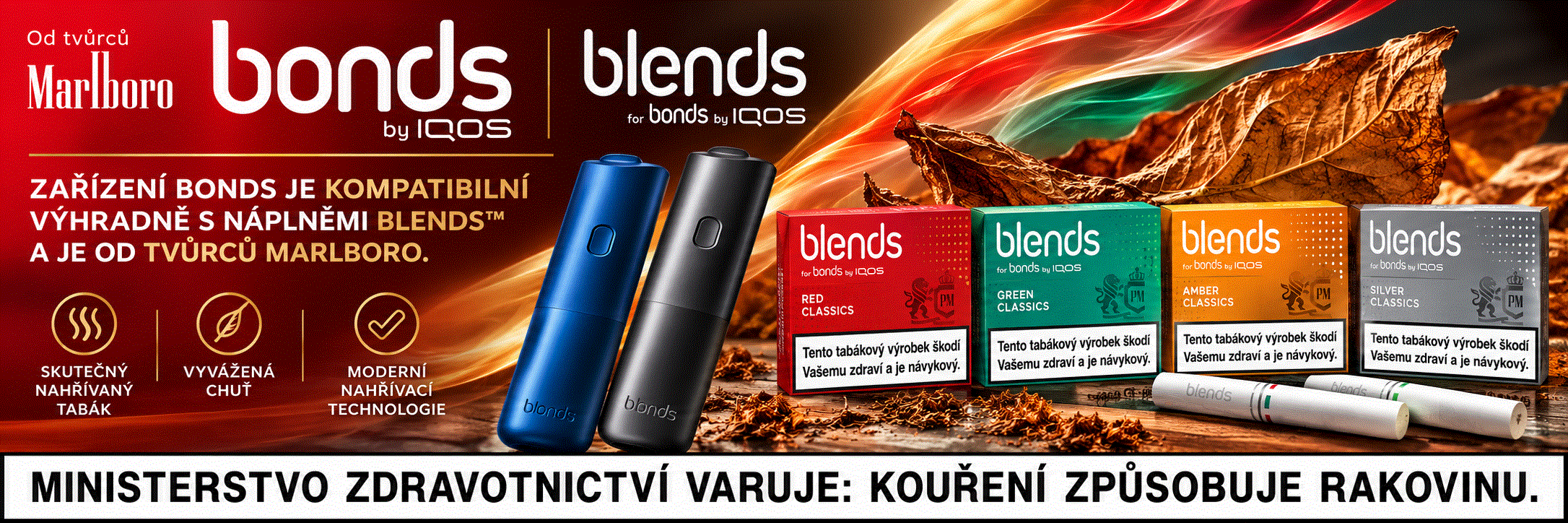 Bonds by IQOS a náplně Blends
