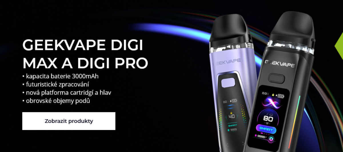 GeekVape DIGI MAX Pod 3000mAh a GeekVape DIGI PRO Pod 2000mAh