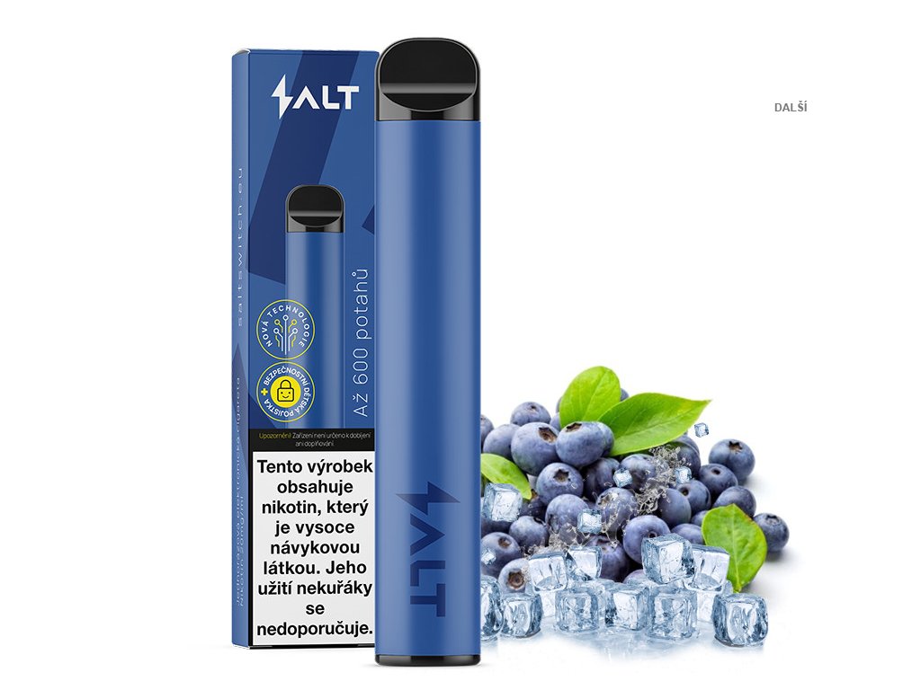 Salt SWITCH Disposable Pod 400 mAh Blueberry Raspberry - Elektronické  cigarety, náplně (e-liquidy), BLU, PULZE - www.trafika12.cz