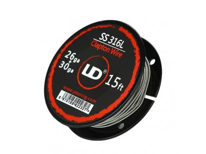 4785 1 ud clapton odporovy drat ss316 26ga 30ga 5m