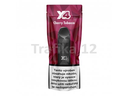 X4 Višňový tabák - jednorázová e-cigareta