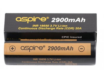 aSpire baterie typ 18650 2900mAh 20A