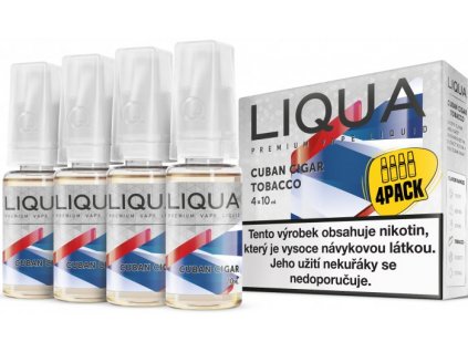 liquid liqua cz elements 4pack cuban cigar tobacco 4x10ml3mg kubansky doutnik.png