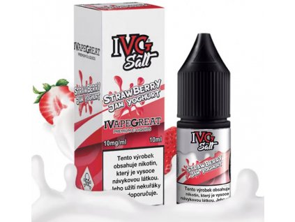 liquid ivg salt strawberry jam yoghurt 10ml 10mg