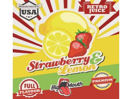 Big Mouth RETRO - Strawberry and Lemon 10ml