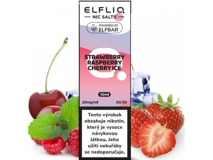 liquid elfliq nic salt strawberry raspberry cherry ice 10ml 20mg2