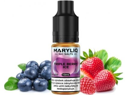 liquid maryliq nic salt triple berry ice 10ml 20mg