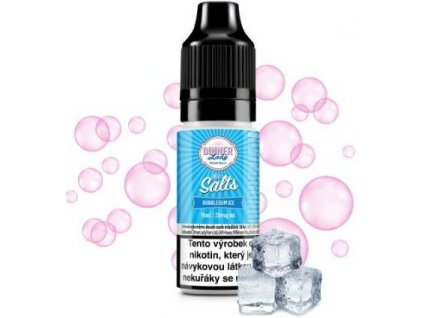 liquid dinner lady nic salt bubblegum ice 10ml 20mg