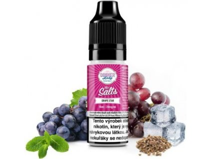 liquid dinner lady nic salt grape star 10ml 20mg