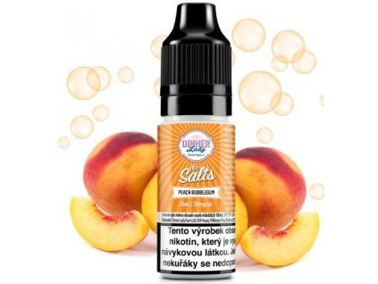 liquid dinner lady nic salt peach bubblegum 10ml 20mg