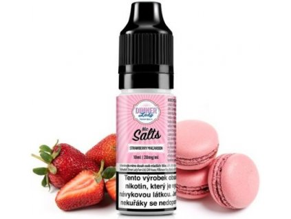 liquid dinner lady nic salt strawberry macaroon 10ml 20mg