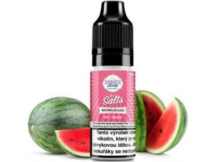 liquid dinner lady nic salt watermelon slices 10ml 20mg