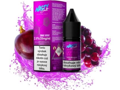 liquid nasty salt asap grape 10ml 20mg hroznove vino