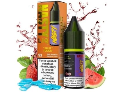 liquid nasty liq salt fruit fusion 10ml 10mg zvykacka vodni meloun jahoda