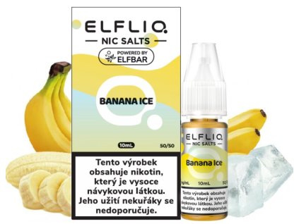 liquid elfliq nic salt banana ice 10ml 10mg