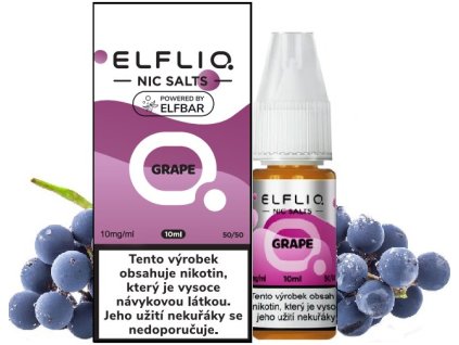 liquid elfliq nic salt grape 10ml 10mg