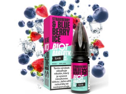 liquid riot bar edtn salt strawberry blueberry ice ledova boruvka s jahodou 10ml 10mg