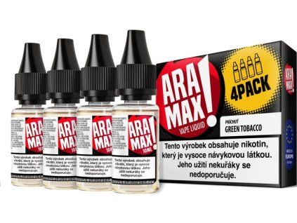 liquid aramax 4pack green tobacco 4x10ml