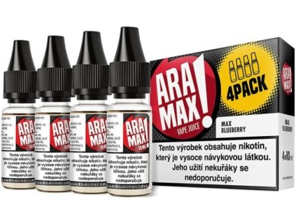 liquid aramax 4pack max blueberry 4x10ml 12mg