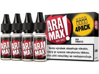 liquid aramax 4pack usa tobacco 4x10ml 18mg